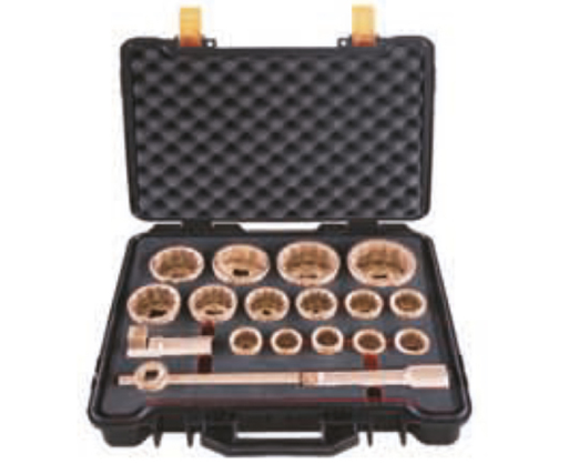 Set di bussole, 18 pezzi da 1"