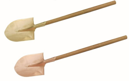200B Pala, punta tonda con manico in legno