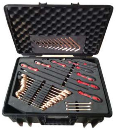 [AA05-68 BC] Boîte à outils, outils anti-étincelles, 68 pièces, anti-étincelles/faibles étincelles