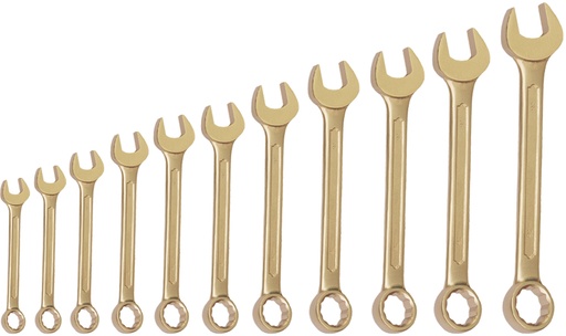 Set di chiavi combinate, 13 pezzi, antiscintilla e a basso numero di giri