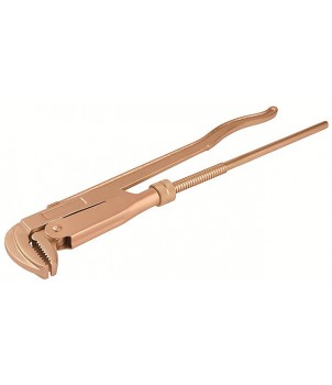 [0510115C] Clé à pipe d'angle, sans étincelle, mâchoire coudée à 90°, largeur de la mâchoire 1.1/2"