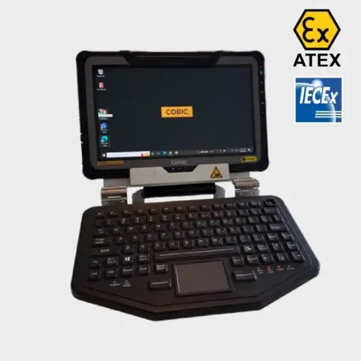 [F112 LT] Computer portatile a sicurezza intrinseca ATEX - Cobic-Ex F112 LT