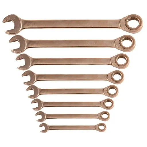 [0131001C] Set di chiavi a cricchetto combinate, 11 pezzi, 8-22 mm