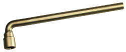 Clé à douille hexagonale, sans étincelle, coudée