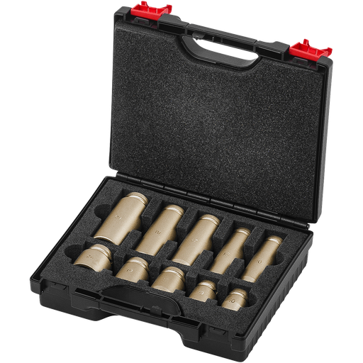 [0430047S] Impact wrench/ratchet set, 1/2”, non-sparking, 10-piece
