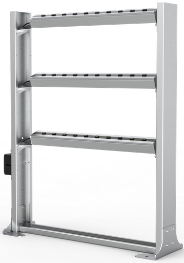 [1000/04-A03-01] Einreihiger Ladeständer Typ A, 3 Reihen, ohne Ladestationen