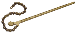 Non-sparking chain tube pliers, lightweight design