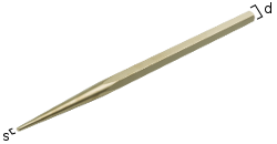 [1620500S] Non-sparking mounting tip, 5 mm, length 500 mm