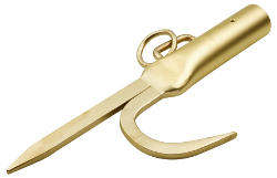 [7180001S] Non-sparking tear hook, length 380 mm, width 176 mm