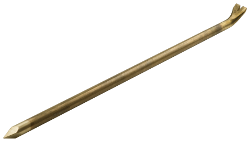 Non-sparking crowbar, with tip and claw