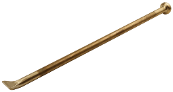 Non-sparking crowbar, with cutting edge and ball