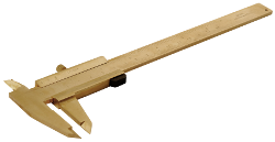 [2110000S] Pocket caliper gauge, non-sparking, made of brass