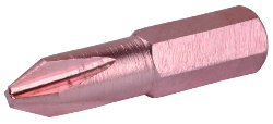 Screwdriver bit 1/4~ non-sparking, cross recess