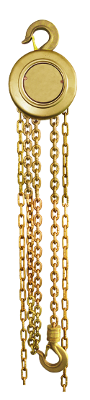 [9991022S] Non-sparking pulley block, 3.0 t, 2 chains, 3.0 m each