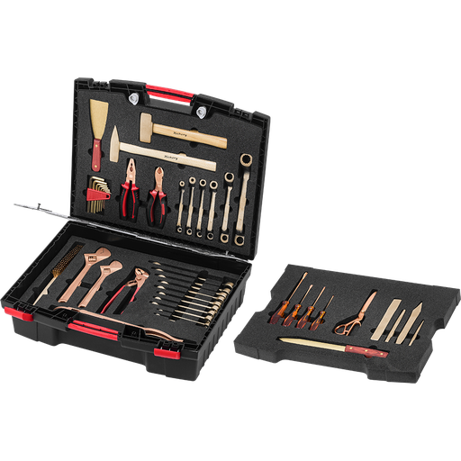 [7250006S-K] 45-piece technician tool set in case with foam insert