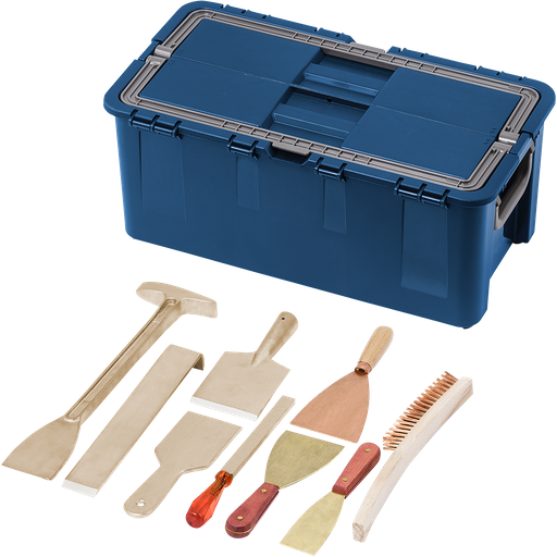 [7250009S] Kit per la pulizia della cabina di verniciatura 10 pezzi. In una scatola