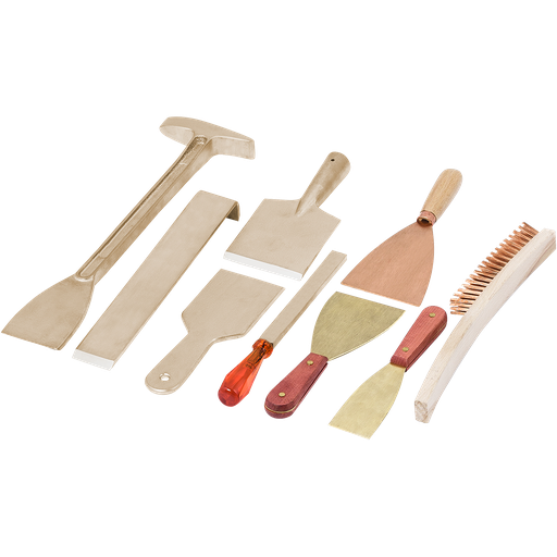 [7250009S-OK] Kit per la pulizia della cabina di verniciatura 9 pezzi.