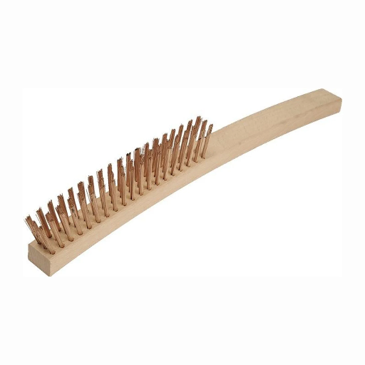 Wire brush non-sparking, corrugated tin bronze wire